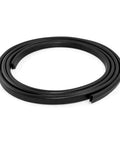 Heavy Duty U Shape Door Edge Protectors 10 Ft Weather Stripping Steel Core Slide On Rubber Seal coil, black rubber for vehicles.