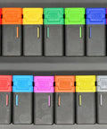 13 color-coded mandrels for 16 Inch Hand Rivet Nut Tool Kit With 13 Mandrels And 125 Rivet Nuts Pro Grade Setter