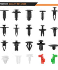 Hella Reliable 425 Piece Kit Car Push Retainer Clips And Auto Fastener Assortment, showcasing various nylon clips and fasteners.
