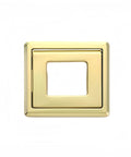 Hidden Exposed Door Pull Handles Set, 2 Pieces Aluminum Alloy Flip Handles Recessed Drawer Knobs With Screws, Gold Finish