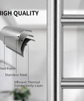 High quality brushed stainless steel of Freestanding 6 Bar Towel Warmer With Plug-In Option, durable material close-up.
