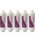 5Pc Ion Resin Filter Replacement Set For Bidets And Sinks, 15mm Hose, 140mm Length, Fits 1/2 Inch Connections, 4 To 6 Month Replacement