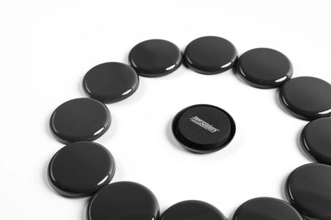 Two And A Half Inch Round Reusable Furniture Sliders For Carpet No-Slip Protective Moving Pads Set Of Eight For Beds Sofas Dressers And More Black Durable