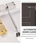 Automatic Door Closer Self Closing Spring For Home Office And Storefronts Durable Aluminum Alloy And Cold Rolled Steel
