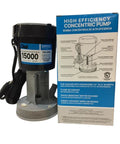 Heavy Duty Workhorse Evaporator Pump For Swamp Coolers 115V Concentric Motor Plug And Play Setup With Auto Thermal Overload, blue casing and grounded cord.