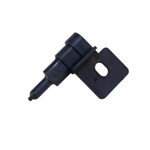 AITKEN ambient air temperature sensor with mounting plate, black plastic, side view