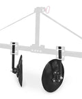 Disc Cultivator Garden Bedder and Hiller for Raised Rows on 3 Point Tractors, dual 14-inch discs, heavy-duty steel