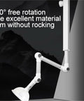 360 Degree Rotating Fume Extraction Hood For Labs And Factories, articulated joints, wall-mounted, gray and white color