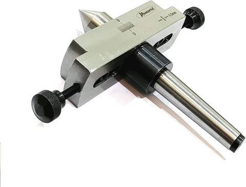 Pro Grade 3MT Taper Turning Attachment for Offsetting Lathe Tailstock, showing alloy steel point and shank, precision machining tool.