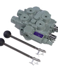 heavy duty hydraulic valve 25 GPM with side ports and levers for industrial use