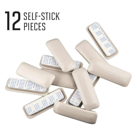 Adhesive Self Stick Furniture Sliders For Carpet And Outdoor Surfaces Move Chairs And Tables With No Sweat Easily Protect Floors Indoors And Outdoors Works On Wood And Patio Set Of 12 Beige self-stick pieces