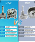 Comparison chart of new vs old outboard rotary boat steering kit with high performance marine cable system, details on transmission efficiency