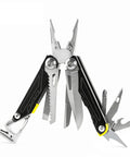 17 In 1 Multitool Pliers With Flint Fire Starter And Carabiner Hammer, 5Cr13 Steel Outdoor EDC Gear with tools extended