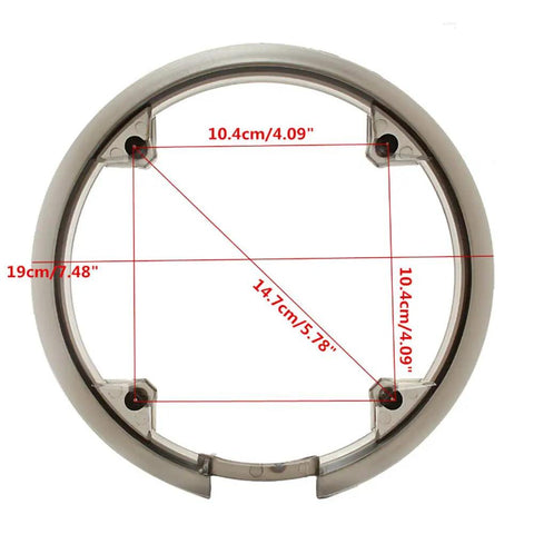 42T Bicycle Sprocket Cover Universal Crankset Protector Ring For Mountain Bikes with measurements shown