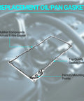 Heavy Duty Oil Pan Gasket For Chevy Gmc Cadillac Ls Vortec Engines 4.8L 5.3L 6.0L 6.2L with rubber compounds and gasket steel.