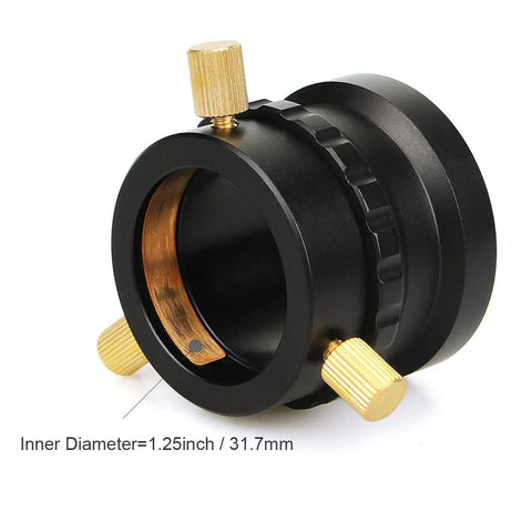 1.25 Inch Focuser Adapter For Reflector Telescopes M42x0.75 Thread All Metal Eyepiece Adapter With Three Locking Screws