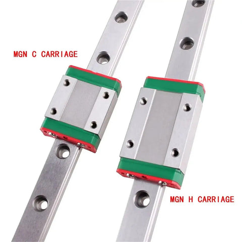 Premium MGN9H Linear Guide Rail Slide Block with Precision Miniature Motion System on aluminum rail, perfect for CNC applications.