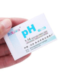 Hand holding 80 Strips Pack PH Tester Strips Full Range 1 to 14 Litmus Paper with label visible for home chemistry projects