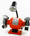 Straight Shot 6 Inch Bench Grinder Loaded With A Beefy Half Horsepower Motor Packs Bright Flexible Work Light And Heavy Duty Spark Guard.