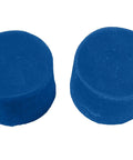 Beeswax Ear Plugs For Sleep And Swim, Snore Blocking With NRR 34 Noise Reduction, blue moldable pair against white background