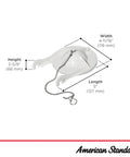3 Inch Flapper Assembly White 1.6 Gpf Toilet Replacement Part For One Piece And Compatible Models 4027.016 with dimensions