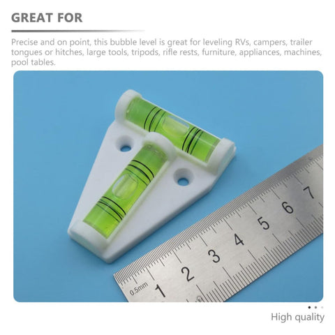 Compact T Shape Bubble Level Tool for Precise Cross Checking in Appliances and Machines, shatterproof PMMA and ABS body, with ruler
