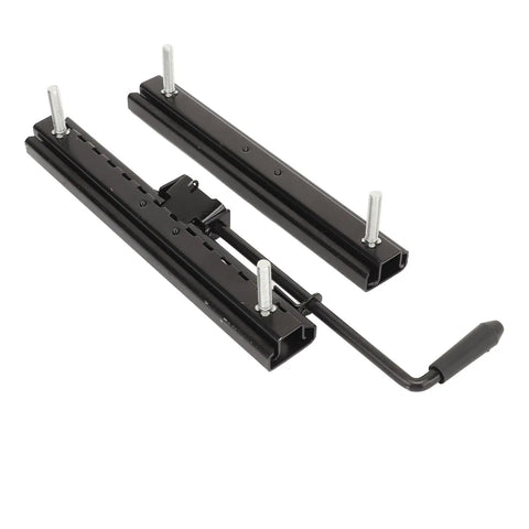 Adjustable Seat Slider Track Kit With 240mm Cold Rolled Steel Rail 100mm Travel Range Right Side Manual Glide for Racing Seats