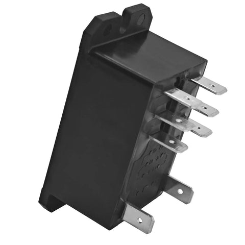 Heavy Duty DPDT Power Relay Pack Of 2 240VAC 30A Panel Mount OEM Replacement, shown from side with visible terminals for industrial use