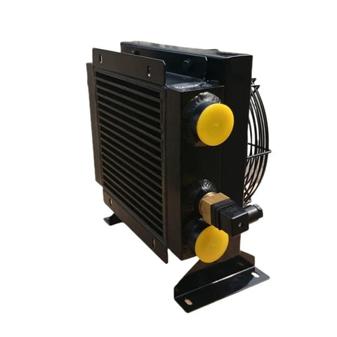 Hydraulic Oil Cooler Radiator With 4.7KW Cooling Capacity And Quiet 50W Fan Built For Heavy Duty Jobs High Efficiency Heat Exchanger Durable Precise Welding Low Noise Operation Rugged Wide Applications For Heavy Equipment And Industrial Hydraulics