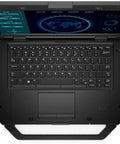 Built Like A Tank 14 Inch Full Hd Rugged Laptop Featuring Military Grade Toughness And Badass I7 Processing With 32G Ram And 256Gb Ssd showing top view of keyboard and display.