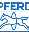 PFERD logo on white background with blue horse outline