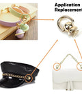 8 Pcs Ball Studs Rivets Set Light Gold 360 Rotatable D Rings used in accessories and bags with application examples