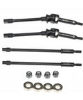 Heavy Duty Spring Steel Universal Joint Drive Shafts For Scx24 Ax24 Rc Crawler Beefy Front Rear Axle Cvd Kits Small Scale Stock Length, set of 4.