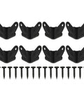 Iron Corner Guard Protector With Black Finish For Furniture And Speakers Built Tough Heavy Duty Metal Angle Corner Guard and screws