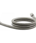 72 Inch Metal Shower Hose Replacement For Handheld Shower Head Extra Long Flexible Brushed Nickel Finish coiled view