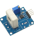Top Rated Hall Effect Current Sensor Module Handling 35A DC Plus 25A AC With Zero Hassle For Rock Solid Overcurrent Protection And Clean Analog Readings, close-up view showing circuit board and components.