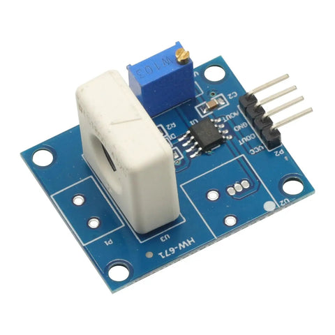 Top Rated Hall Effect Current Sensor Module Handling 35A DC Plus 25A AC With Zero Hassle For Rock Solid Overcurrent Protection And Clean Analog Readings, close-up view showing circuit board and components.