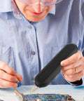 Man using Handheld Battery Spot Welder With 11 Gear Adjustable Controls And Built In Battery Tester Welds 0.1-0.25mm Nickel