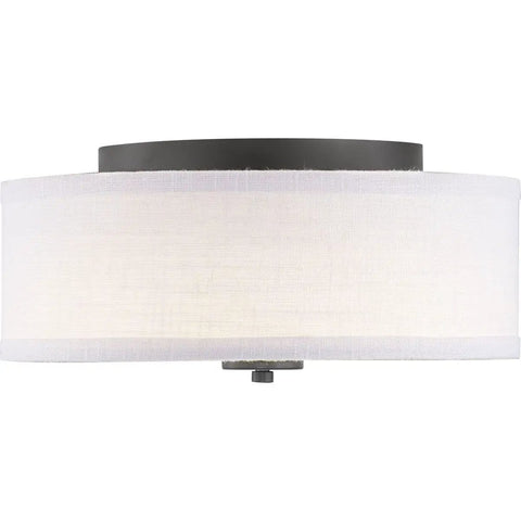 Cool One Light LED Flush Mount Ceiling Light In Graphite Finish, 13 Inch Diameter, 6 Inch Height, 17W Integrated LED Module