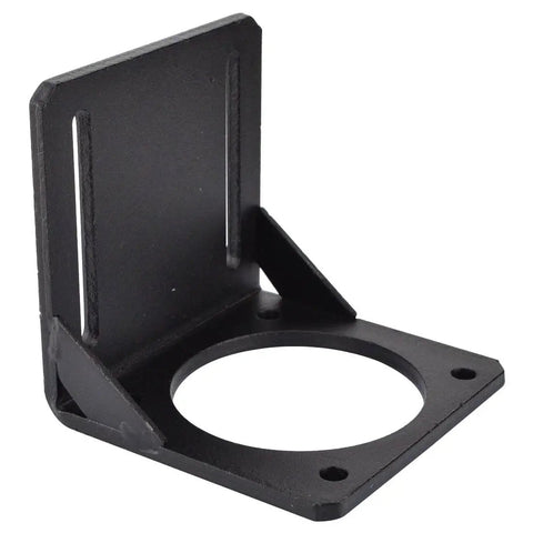 Nema 34 Stepper Motor Mounting Bracket 86mm 90 Degree L Shaped Beefy Built Alloy Steel for CNC Machines, side view