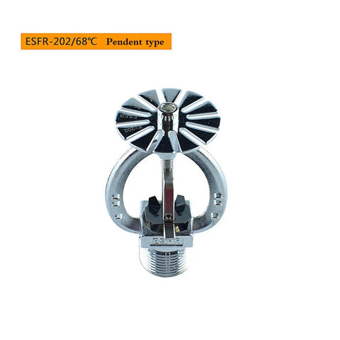 Heavy Hitter ESFR Fire Sprinkler Head Pendent Mount with fast response, 68C rated, solid brass construction, top view.