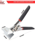 3 Inch Hand Seamer For Sheet Metal Straight Pliers Built Tough For Pro And DIY, 80 mm Jaw Width, heat-treated steel