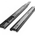 Stainless Steel Drawer Slides Pair With Black Finish, Smooth Glide Cabinet Hardware for kitchen and furniture repair, quiet operation