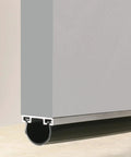 18 Foot Universal Aluminum And Vinyl Garage Door Bottom Seal For All Weather Protection Heavy Duty Weatherproof Seal installed