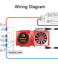 Wiring diagram for Programmable Smart BMS For 16S LiFePO4 48V Setups With UART 250A Protection Module Bluetooth PCB Board