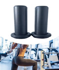 Two Piece Weight Plate Holders For Your Home Gym Storage And Organization, black finish, shown in a gym setting.