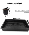 Size display of 4 Inch Square Nursery Pots Kit With 60 Pots And 5 Seed Starter Trays For Germination And Propagation