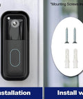 No Drill Doorbell Mount For All New Blink Video Doorbell 2nd Gen Easy Install Bracket with adhesive and screw options.
