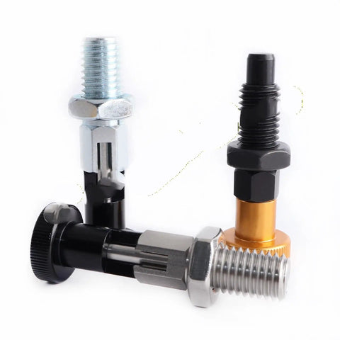 Heavy Duty Stainless Steel Indexing Pins And Self Locking Plungers With Coarse Thread Nuts In M6 M8 M10 M12 Sizes Plus Black Knobs for jigs