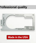 USA Made Fifth Wheel King Pin Gauge for Trailers Rugged Stainless Steel Brake Tool to Check King Pin Wear Height and Squareness Quickly and Precisely Today. stainless steel wear gauge, Made in USA